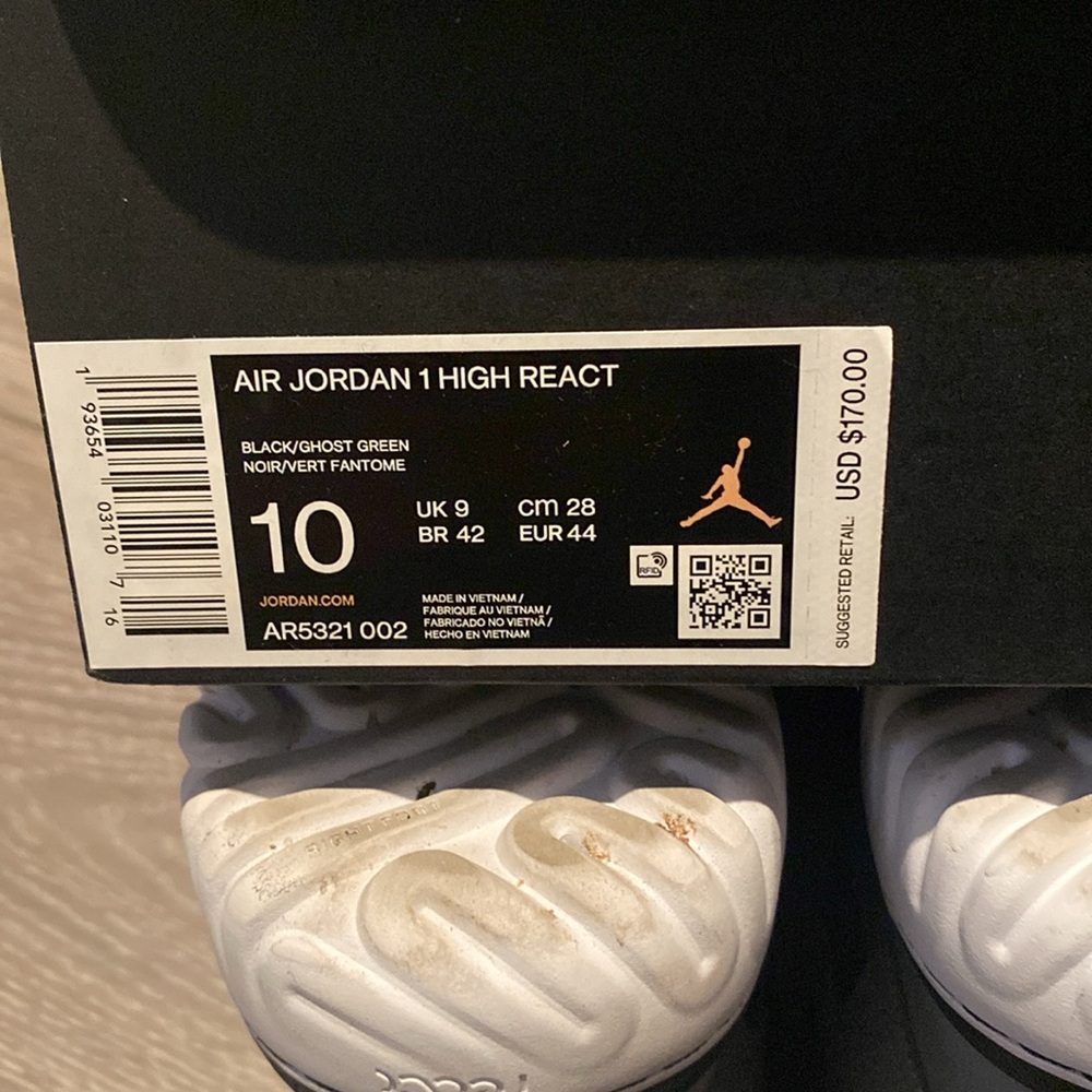 Jordan 1 React High, size 10 men’s , Multi-Color - Picture 6 of 8